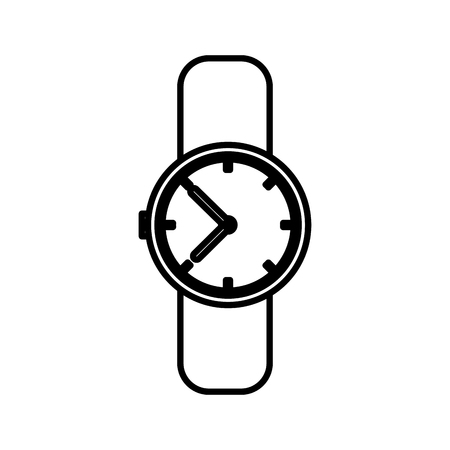 Vintage wristwatch accesorie icon vector illustration graphic designのイラスト素材