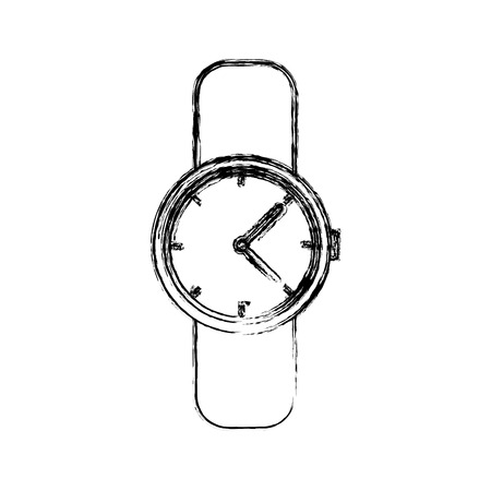 Vintage wristwatch accesorie icon vector illustration graphic designのイラスト素材