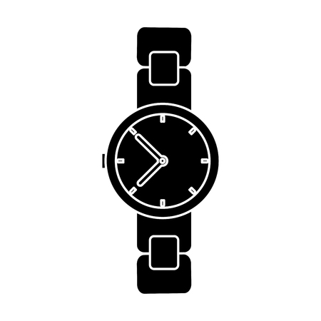 Vintage wristwatch accesorie icon vector illustration graphic designのイラスト素材