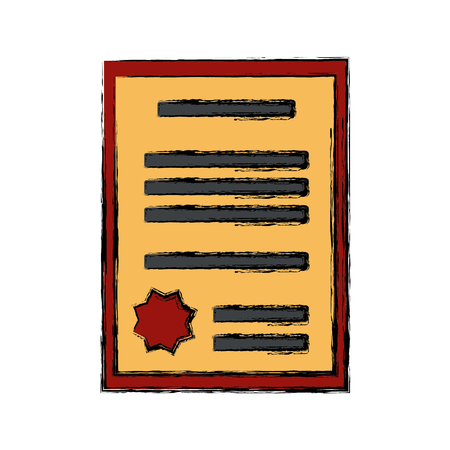 Diploma education certification icon vector illustration graphic designのイラスト素材