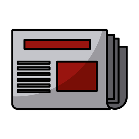 Newspaper isolated symbol icon vector illustration graphic designのイラスト素材