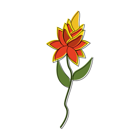 Beautiful flowers symbol icon vector illustration graphic designのイラスト素材