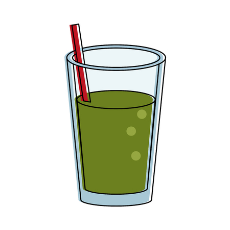 Delicious juice glass icon vector illustration graphic designのイラスト素材