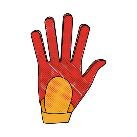 Golf leather glove icon vector illustration graphic designのイラスト素材