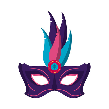 Mardi gras mask icon vector illustration graphic designのイラスト素材