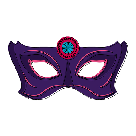 Mardi gras mask icon vector illustration graphic designのイラスト素材