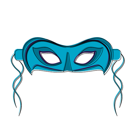 Mardi gras mask icon vector illustration graphic designのイラスト素材