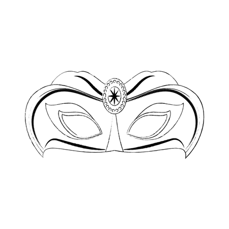 Mardi gras mask icon vector illustration graphic designのイラスト素材