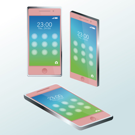 Smartphones Mobile technology icon vector illustration graphic designのイラスト素材