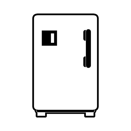 Fridge kitchen appliance icon vector illustration graphic designのイラスト素材