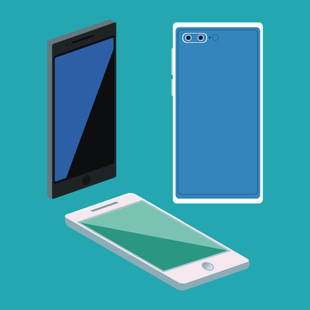 Smartphones Mobile technology icon vector illustration graphic designのイラスト素材