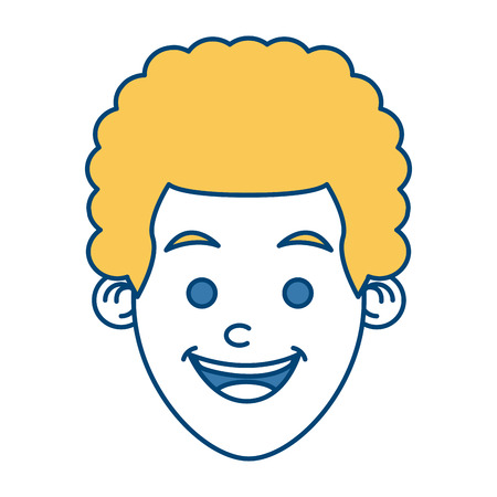 Boy smiling cartoon icon vector illustration graphic designのイラスト素材