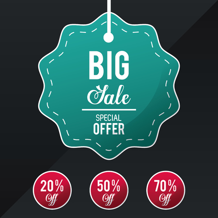 Shopping big sales and discounts icon vector illustration graphic designのイラスト素材