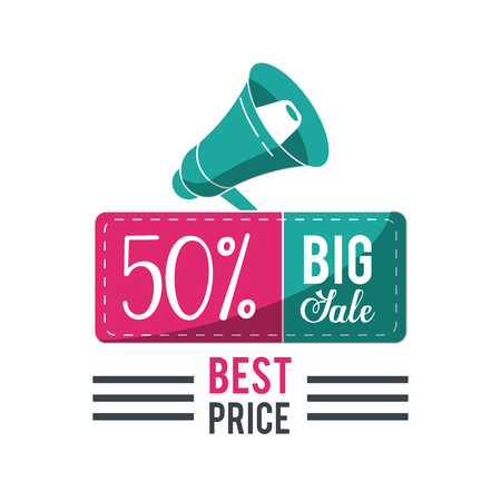 Shopping big sales and discounts icon vector illustration graphic designのイラスト素材