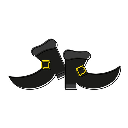 leprechaun boots saint patricks day related icon image vector illustration designのイラスト素材
