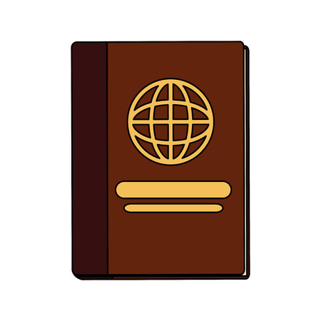 Passport travel document icon vector illustration graphic designのイラスト素材
