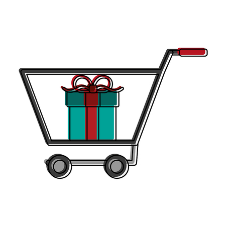 Shopping cart symbol icon vector illustration graphic designのイラスト素材