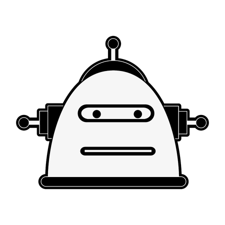 Cute robot cartoon icon vector illustration graphic designのイラスト素材