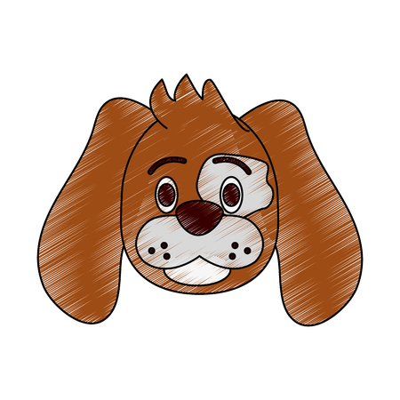 Cute dog cartoon icon vector illustration graphic designのイラスト素材
