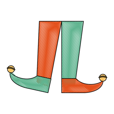 Jester boots cartoon icon vector illustration graphic designのイラスト素材