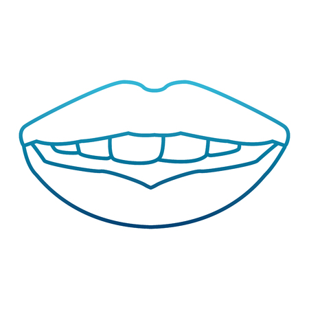 Sexy lips cartoon icon vector illustration graphic designのイラスト素材