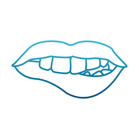 Sexy lips cartoon icon vector illustration graphic designのイラスト素材