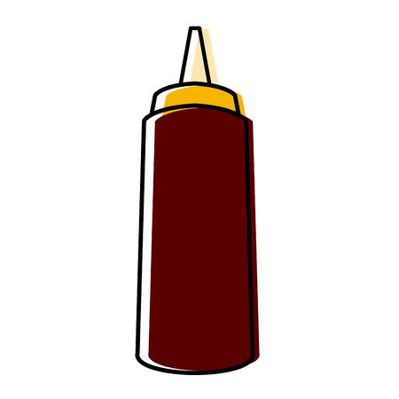 Sauce bottle isolated icon vector illustration graphic designのイラスト素材