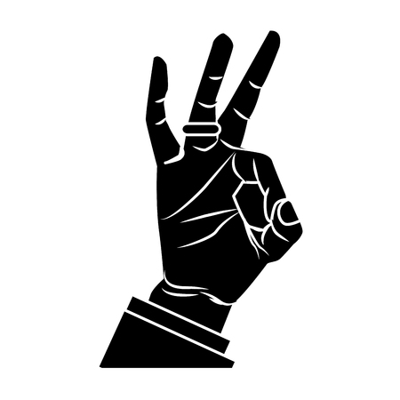 Ok hand symbol pop art icon vector illustration graphic designのイラスト素材