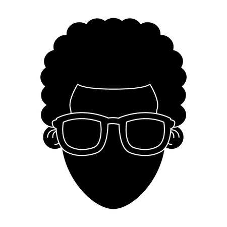 Man with sunglasses icon vector illustration graphic designのイラスト素材