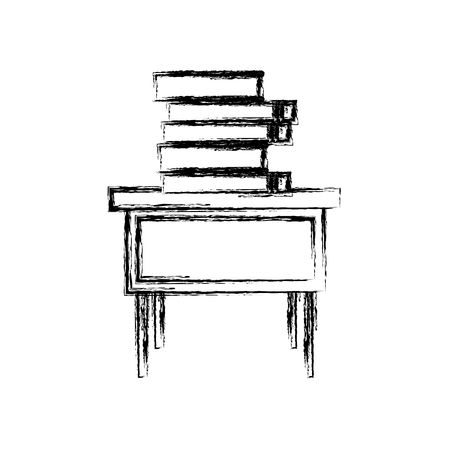 Books on desk icon vector illustration graphic designのイラスト素材