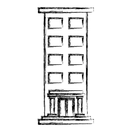 Tower building isolated icon vector illustration graphic designのイラスト素材