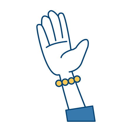 Human hand cartoon icon vector illustration graphic designのイラスト素材