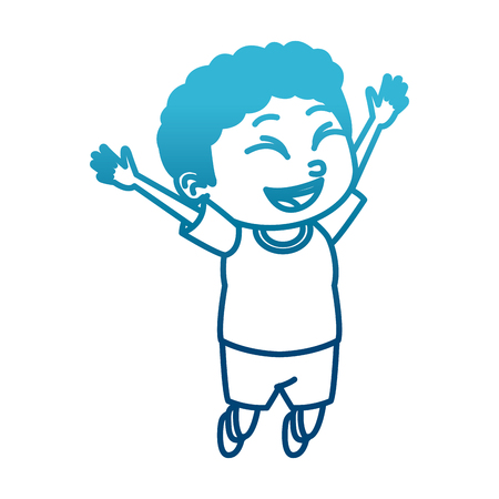 Cute schoolboy cartoon icon vector illustration graphic designのイラスト素材