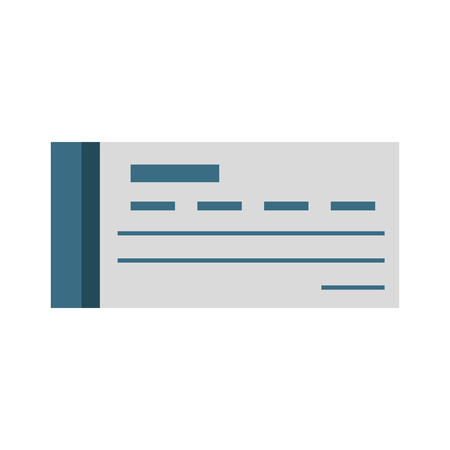 Bank check symbol icon vector illustration graphic designのイラスト素材