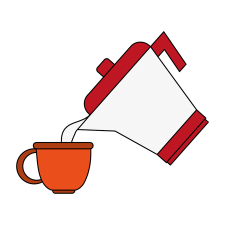 Old coffee kettle serving cup icon vector illustration graphic designのイラスト素材