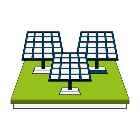 Solar panels energy icon vector illustration graphic designのイラスト素材