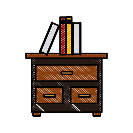 Books on desk icon vector illustration graphic designのイラスト素材