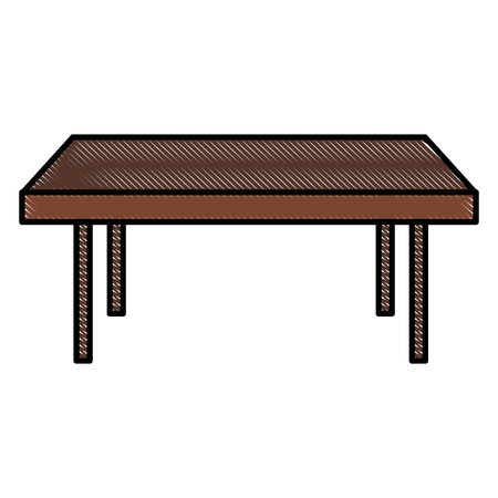 Wooden table isolated icon vector illustration graphic designのイラスト素材