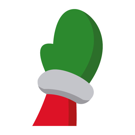 Winter glove cartoon icon vector illustration graphic designのイラスト素材