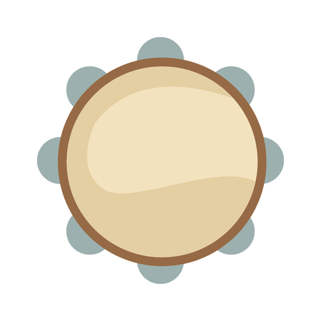 Tambourine music instrument icon vector illustration graphic designのイラスト素材