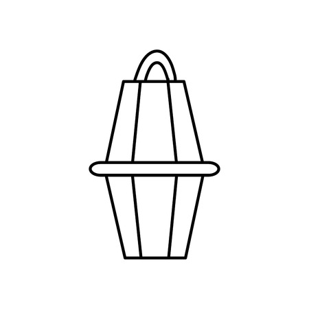 Paper lamp isolated icon vector illustration graphic designのイラスト素材