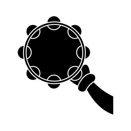 Tambourine music instrument icon vector illustration graphic designのイラスト素材