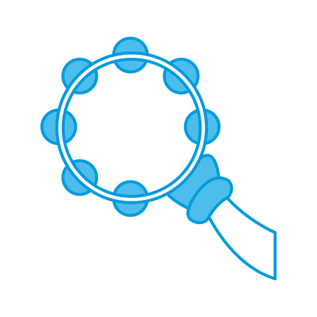 Tambourine music instrument icon vector illustration graphic designのイラスト素材