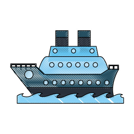 Luxury ship icon vector illustration graphic designのイラスト素材