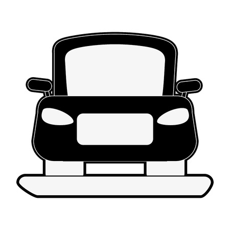Car frontview vehicle icon vector illustration graphic designのイラスト素材
