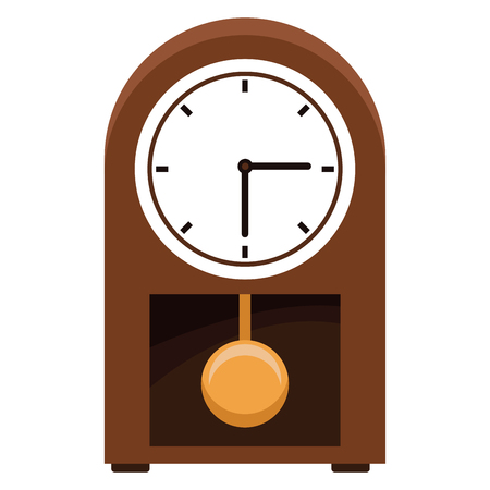 Antique shaker clock icon vector illustration graphic designのイラスト素材