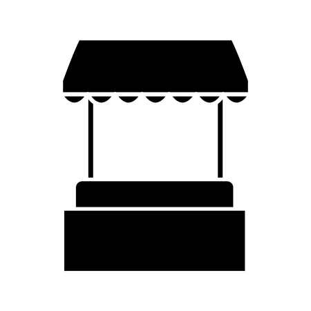 Hot dog stand icon vector illustration graphic designのイラスト素材