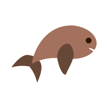 Fish food cartoon icon vector illustration graphic designのイラスト素材