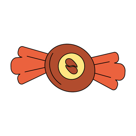 Coffee candy caramel icon vector illustration graphic designのイラスト素材