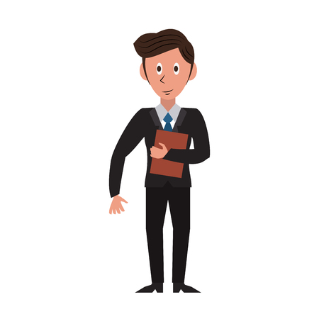 Businessman avatar cartoon icon vector illustration graphic designのイラスト素材